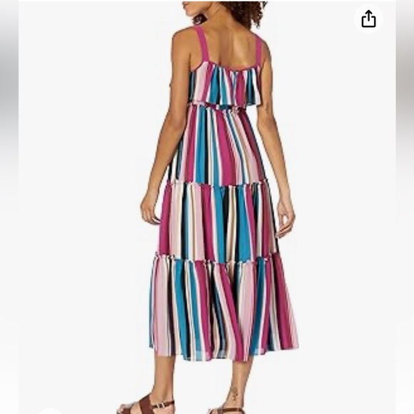 NWT Neiman Marcus English Factory ruffle dress with front tassle decor - Picture 2 of 14